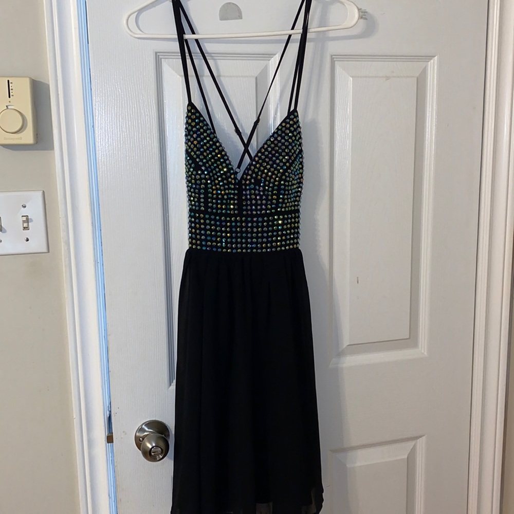 Black party dress size S